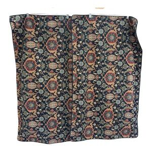 Chaps Ralph Lauren Brompton Hall Jacobean Navy Blue Shams Pair (2)